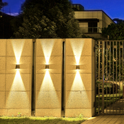 太阳能壁灯LED户外防水庭院别墅围墙外墙专用花园装饰景观洗墙灯