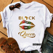 Melanin Black Queen T Shirt 黑人女孩女权主义女士休闲T恤上衣