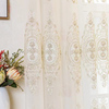 简约现代定制奢华欧式纱帘，高档绣花刺绣，落地客厅卧室书房窗纱成品
