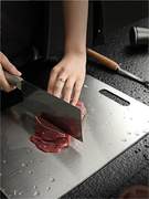 加厚316不锈钢菜板抗菌防霉大擀面板家用切菜板和面砧板儿童切板