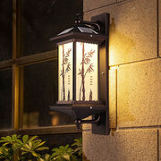 现代中式太阳能接电两用壁灯别墅庭院防水照明自建房院墙灯