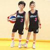 儿童篮球服套装男女热火城市版3号韦德球衣小学生比赛服定制印字