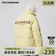 Rocawear基础logo印花棉服外套宽松高克重美式潮牌面包服上衣