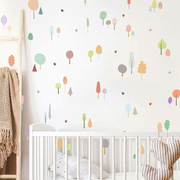 北欧ins清新树贴画，卧室背景墙装饰品房间儿童，房布置幼儿园墙贴纸