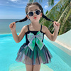 女童泳衣夏季儿童裙式游泳衣洋气，公主3岁女孩女宝宝，连体可爱2
