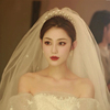 新娘结婚头纱头饰套装18成年礼，超仙森系婚纱王冠女十八岁生日
