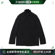 香港直发fendi男士，黑色中长款大衣，棉服fw0722w0kf0uz0