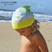 sunnylife儿童泳帽泳镜女童，硅胶男童不勒头防水套装宝宝游泳装备