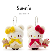 日本sanrio正版hellokitty凯蒂猫kt猫公仔玩偶毛绒包包挂件小挂饰