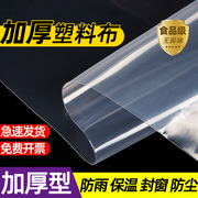 透明加厚大棚塑料膜塑料布防水防尘遮盖防雨布封窗防风保温薄膜纸