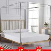 不锈钢蚊帐支架杆子1.5米1.0米床家用加粗加厚三通配件风扇杆