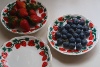 陶瓷金边草莓复古浮雕小碟子，甜品碟零食碟杯碟，干果点心碟首饰碟