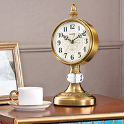 座钟家用客厅桌面摆件装饰钟表时尚复古台式坐钟欧式卧室静音台钟