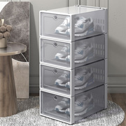 鞋盒收纳盒透明鞋柜加厚塑料鞋架，抽屉式折叠省空间装鞋子收纳神器