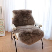 纯羊毛整张羊皮沙发垫坐垫地毯床边卧室衣帽间客厅卧室地垫椅子垫