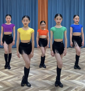拉丁舞服女儿童比赛规定服拉丁舞蹈服流苏裙少儿舞蹈演出服练习服