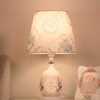 欧式陶瓷台灯现代简约卧室，床头灯喂奶客厅书房，个性创意浪漫调光灯