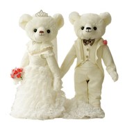 2023新婚礼物情侣泰迪熊结婚公仔大号一对婚庆压床娃娃毛绒玩具婚