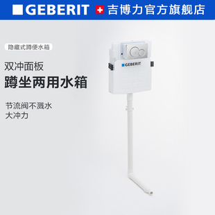 Geberit吉博力蹲便器水箱隐藏暗装厕所家用挂墙冲水箱蹲坑入墙式