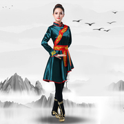 l蒙古舞蹈服女装少数民族演出服装，大摆裙成人，蒙族舞表演服长