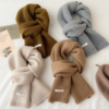 澳洲纯羊毛100%羊绒围巾，2023百搭男女生，冬季保暖针织围脖