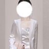2023年夏季女装修身长袖通勤白色气质名媛西装外套抹胸套装女
