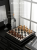 皮革国际象棋高档西洋棋，比赛专用套装儿童，小学生抽屉款棋子棋盘