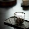 草木祠 玻璃醒茶罐 日式迷你茶叶罐玻璃茶仓便携茶罐玻璃罐非密封