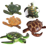 海洋动物搪胶大海龟模型玩具IC发声海龟乌龟模型子母海龟玩具