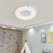 儿童房卧室吸顶灯创意温馨卡通奶油，风海豚小猫，云朵卧室灯书房灯