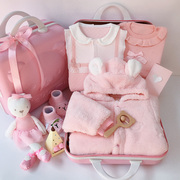 新生婴儿礼盒套装公主纯棉，衣服初生满月礼物女宝宝百日周岁送