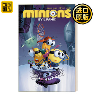 小黄人2漫画英文原版minionsevilpanic神偷奶爸卑鄙的我儿童，趣味图画故事书绘本画册进口英语书籍