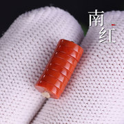 原矿南红玛瑙隔片直切满肉柿子红垫片DIY文玩配饰星月菩提手串