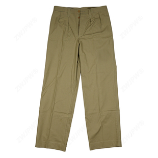 中式高阶草绿裤子（复刻影视道具）