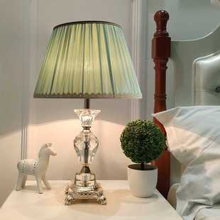 水晶台灯卧室床头灯创意欧式小奢华温馨浪漫美式简约现代