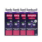 26年4月英国Sambucol儿童天然黑接骨木糖浆小黑果帮助抵抗力4瓶