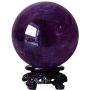 晶贵人纯天然紫水晶球原石打磨居家办公客厅水晶装饰大球摆件