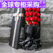欧洲情人节鲜花同城，速递52朵红玫瑰花束礼盒，表白求婚常州徐州