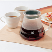 hario耐热玻璃手冲咖啡分享壶，家用v60云朵，壶滤纸滤杯套装xgs