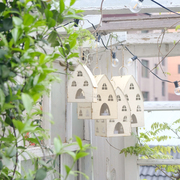 复古做旧房子网红ins风灯小屋挂饰铁艺外贸出口装饰花园杂货日系