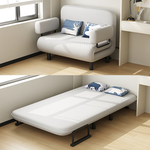 小户型沙发床两用一体，折叠书房阳台多功能，床单双人布艺沙发午休床