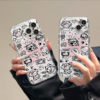 可爱卡通奶牛kitty猫适用iphone15手机壳苹果14promax女款13小众1211pro78plus软壳xrxmxs全包保护套