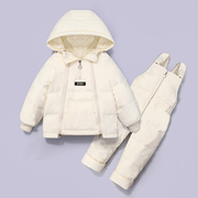 宝宝羽绒服套装女童两件套男童1-3岁婴幼儿免洗冬装儿童外套