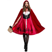 小红帽披风女王连衣裙cosplay童话故事万圣节成人舞台演出衣服装