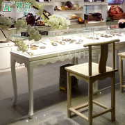 漆烤首饰展柜饰品柜台 烤漆柜饰品展示柜 珠宝展示柜台玻璃柜