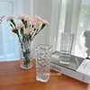 复古小花瓶ins风摆件客厅插花北欧创意水晶透明玻璃瓶水培装饰品