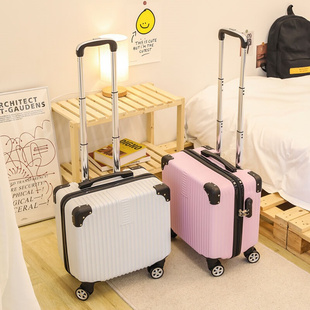 日本小型密码旅行箱男女轻便行李箱18寸登机箱万向轮拉杆箱小皮箱