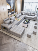 布艺沙发组合客厅现代简约可拆洗转角经济型整装u型乳胶小户型大