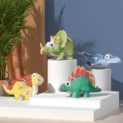 恐龙3D立体DIY手工纸拼图玩具儿童益智拼插积木动物创意模型摆件