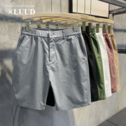 luud治愈多色系列百搭短裤，时尚流行夏季薄款裤子，男士纯色休闲裤